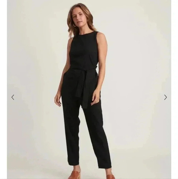 Marine Layer Eloise Belted Jumpsuit - Picture 1 of 9
